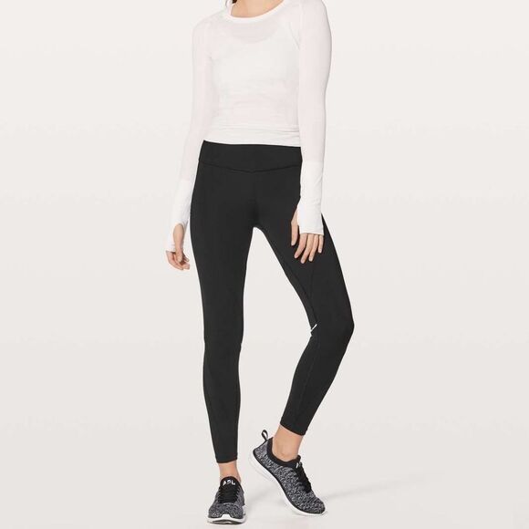 NEW LULULEMON Chasing Miles Tight MR 25" Leggings Nulux Fast Free Size 4 NWOT - Picture 4 of 14